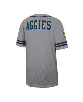 Men's Gray North Carolina A T Aggies Free Spirited Baseball Jersey