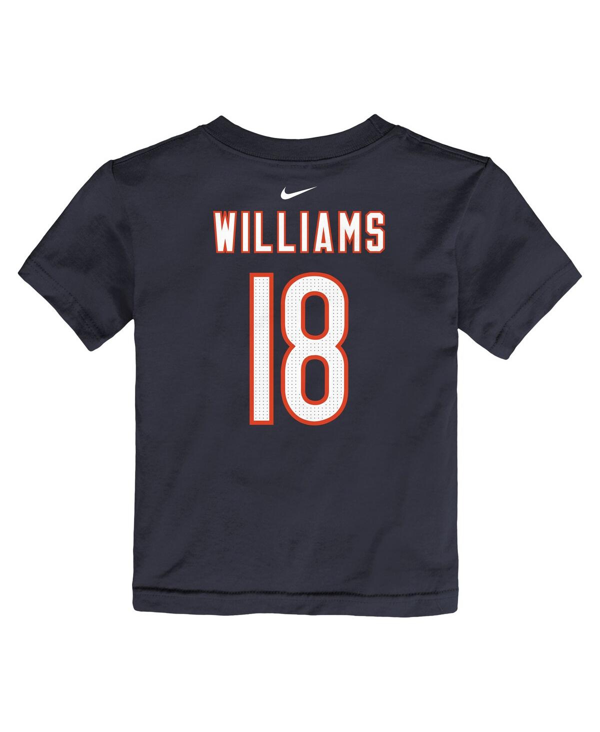 Nike Toddler Caleb Williams Navy Chicago Bears Player Name Number T-shirt In Navy