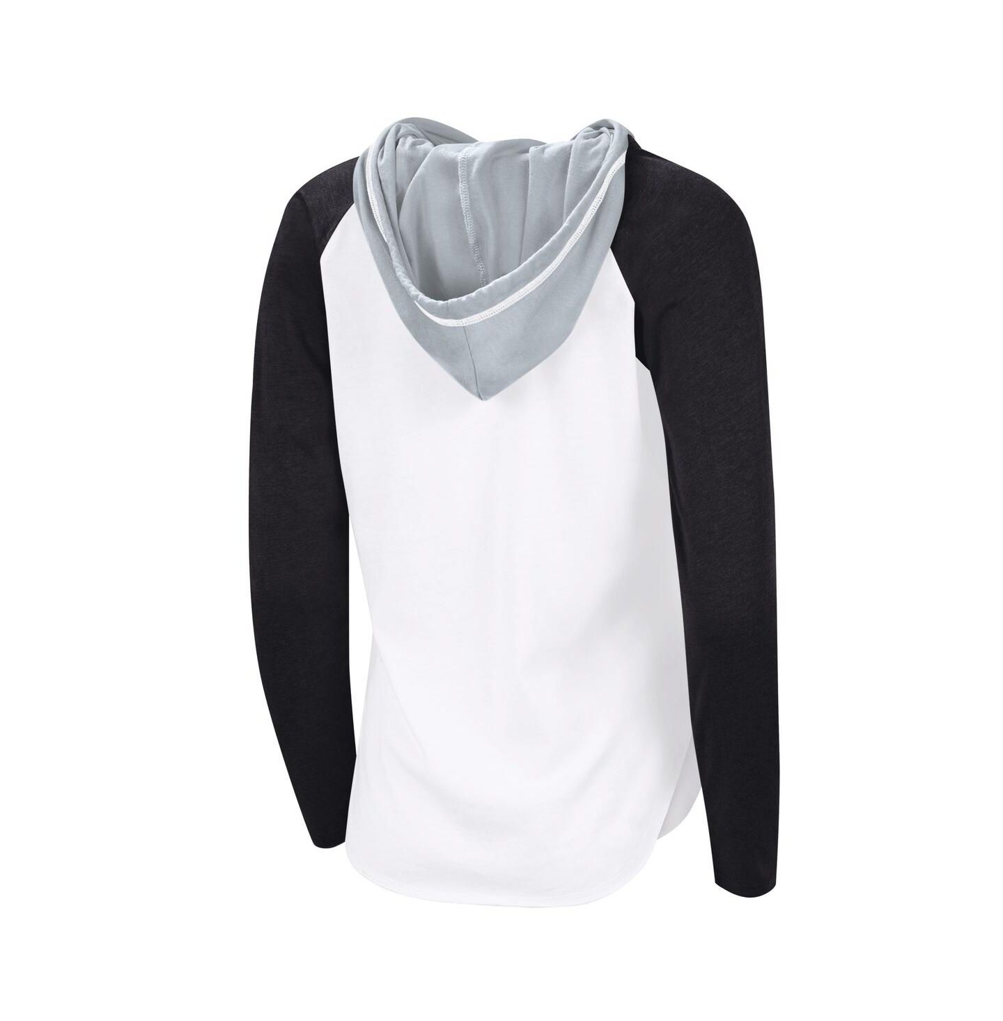 Женское худи G-III 4Her by Carl Banks White/Black Los Angeles Kings VIP Raglan Long Sleeve T-Shirt — фото 2