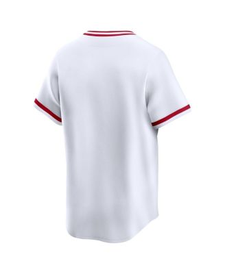 Men's White Cincinnati Reds Throwback Cooperstown Collection Limited Jersey