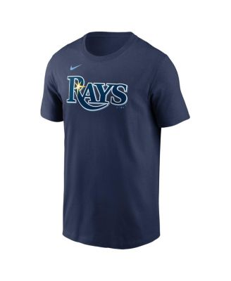 Men's Yandy Diaz Navy Tampa Bay Rays Fuse Name Number T-Shirt