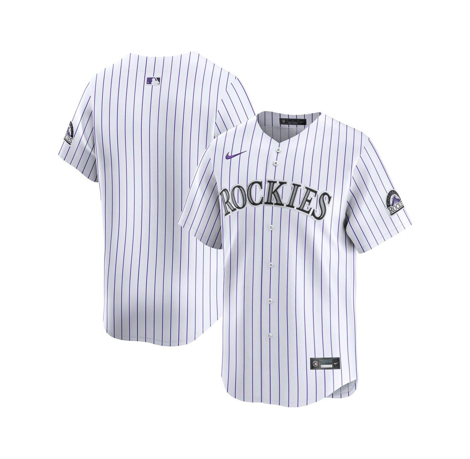 Men's White Colorado Rockies Home Limited Jersey