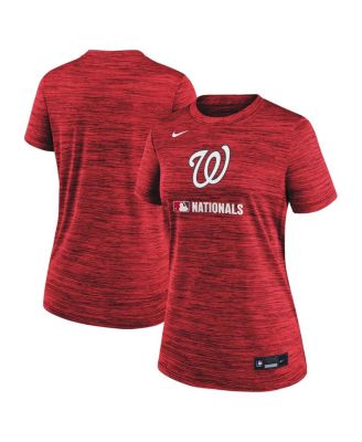 Nike - Women's Red Washington Nationals Authentic Collection Velocity Performance T-Shirt