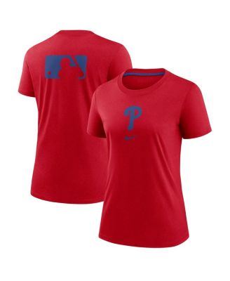 Nike - Women's Red Philadelphia Phillies Authentic Collection Early Work Tri-Blend T-Shirt
