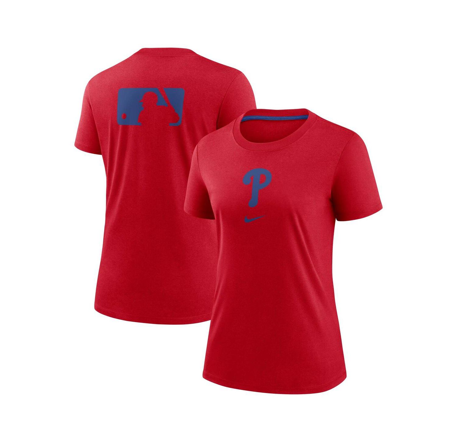 Women's Red Philadelphia Phillies Authentic Collection Early Work Tri-Blend T-Shirt