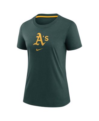 Women's Green Athletics Authentic Collection Early Work Tri-Blend T-Shirt