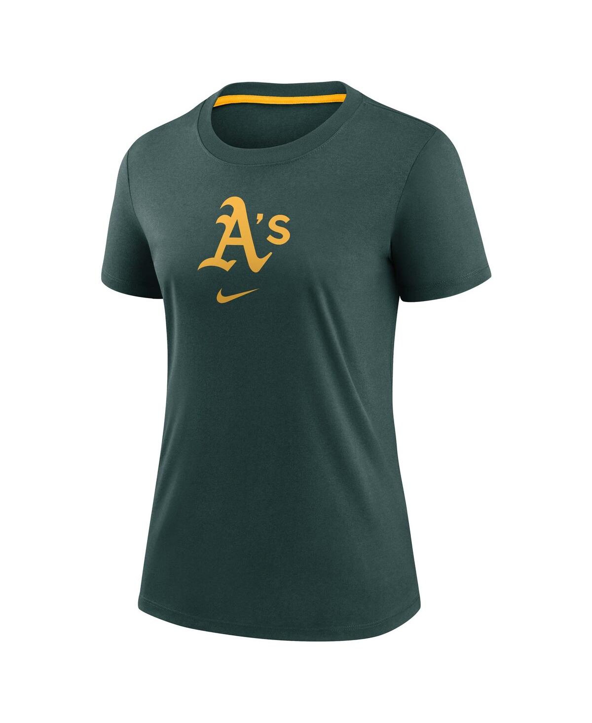Nike Women's Green Athletics Authentic Collection Early Work Tri-blend T-shirt In Green