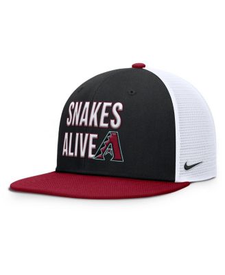 Men's Black/Crimson Arizona Diamondbacks Pro Trucker Snapback Hat