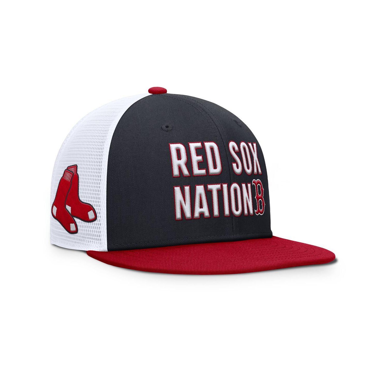 Men's Navy/Red Boston Red Sox Pro Trucker Snapback Hat