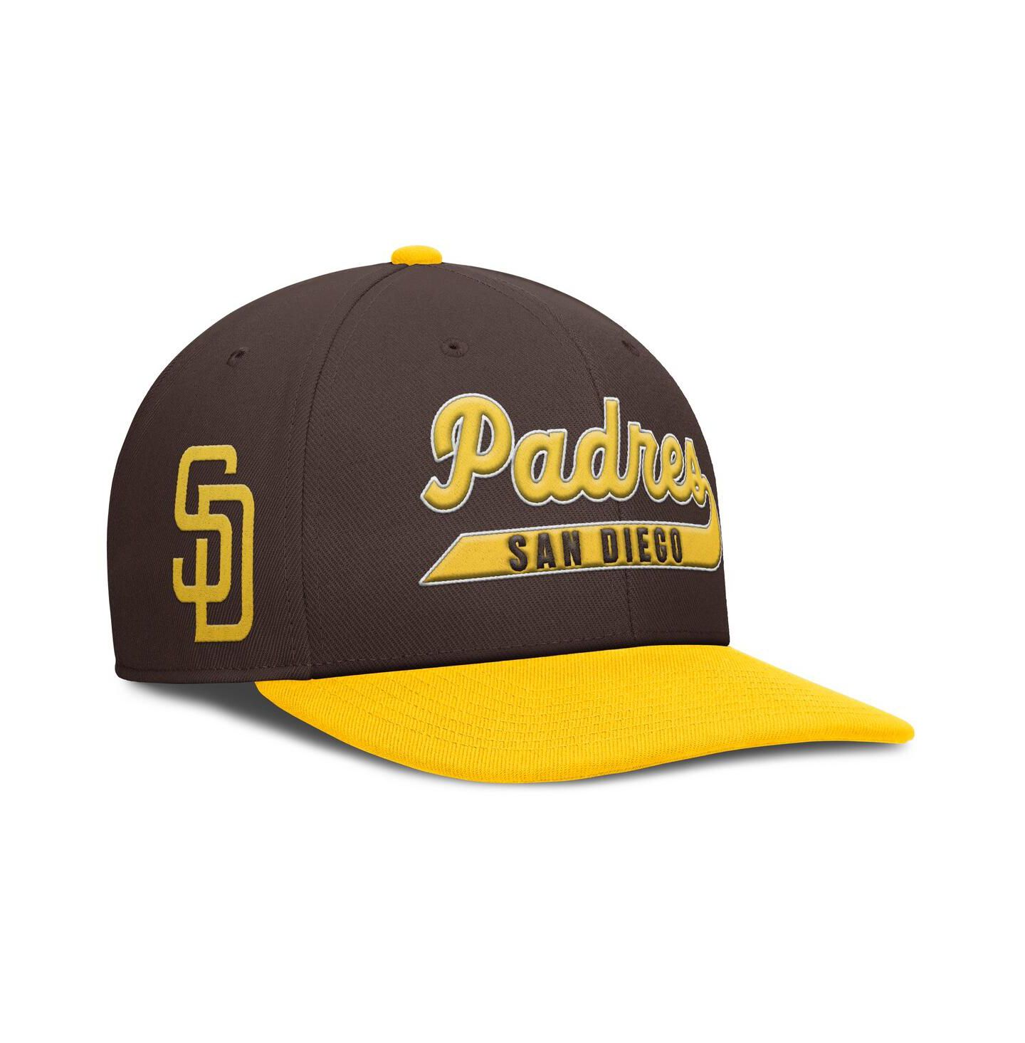 Мужская кепка Nike Brown/Gold San Diego Padres Pro Performance Snapback Hat — фото 1