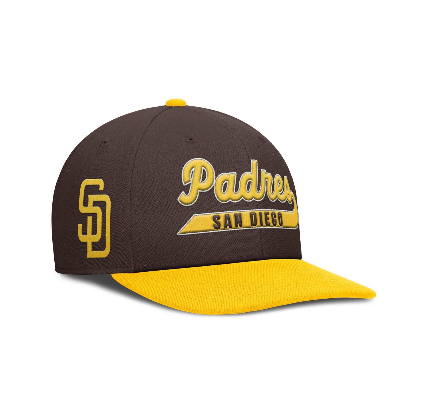 Men's Brown/Gold San Diego Padres Pro Performance Snapback Hat
