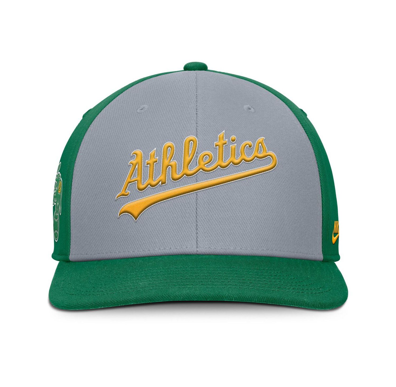 Men's Gray/Green Athletics Pro Performance Snapback Hat