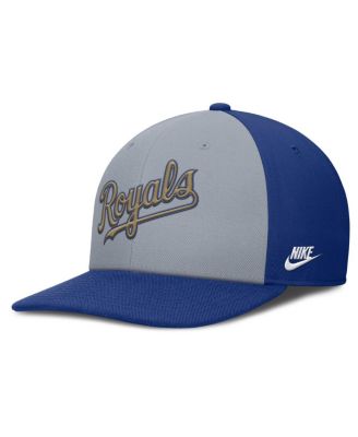 Men's Gray/Royal Kansas City Royals Pro Performance Snapback Hat