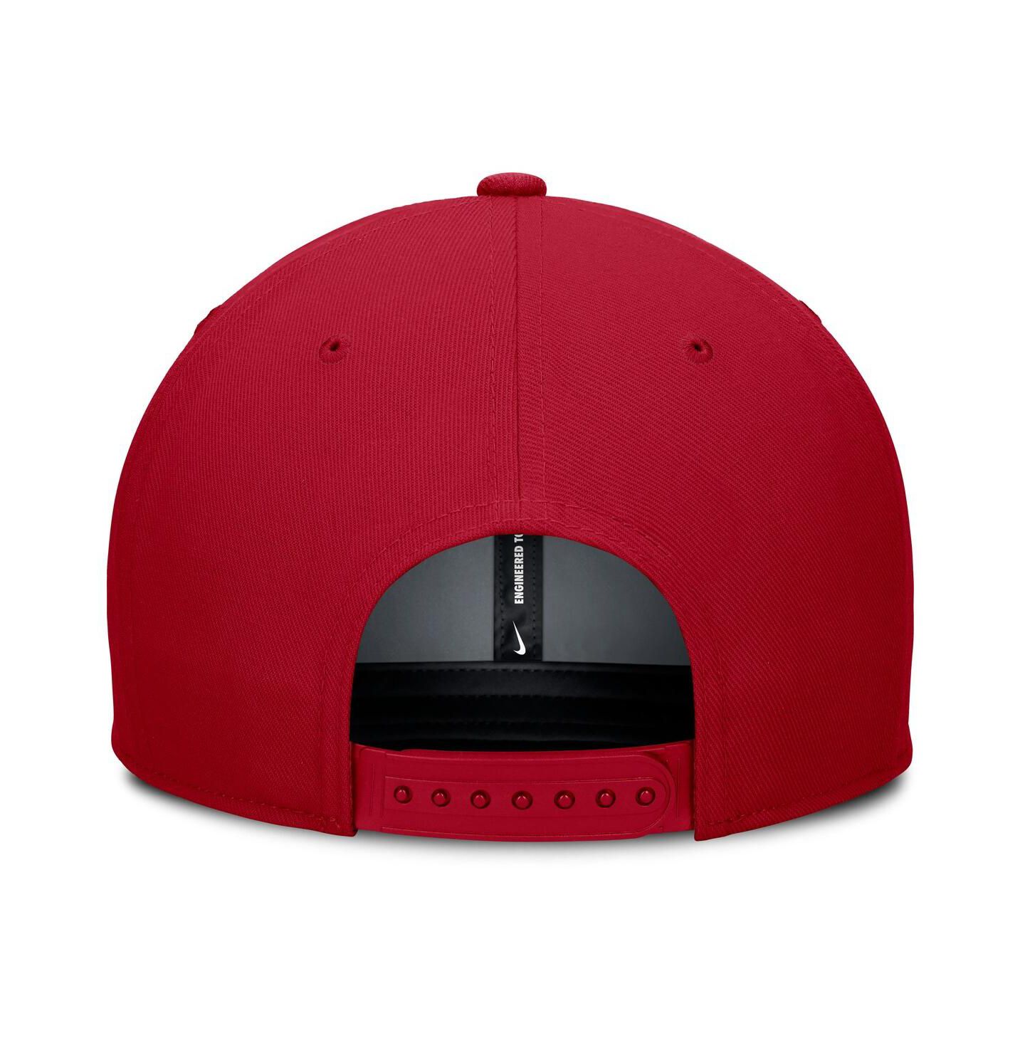 Мужская кепка Nike Red California Angels Pro Performance Snapback Hat — фото 3