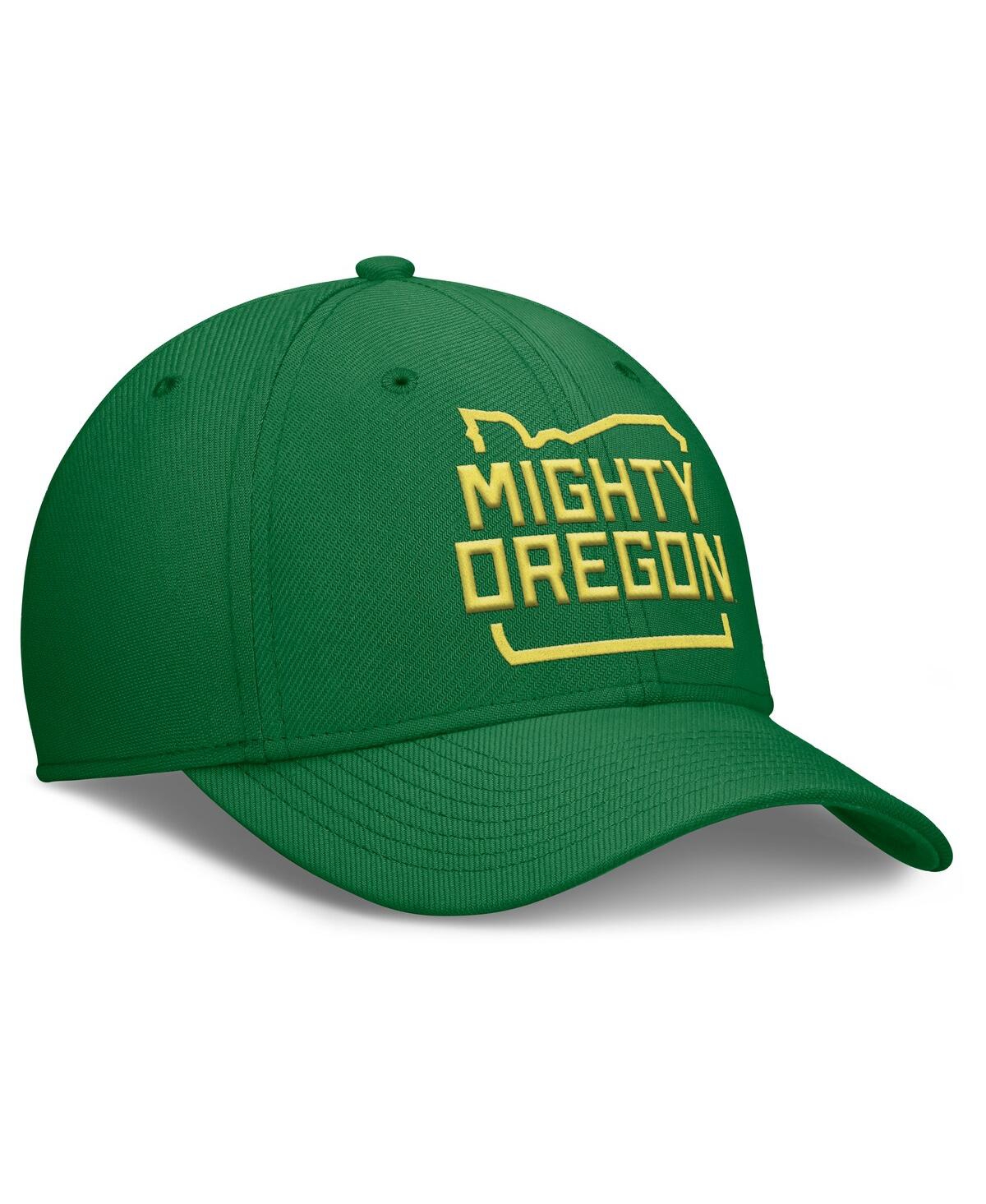 Nike Men's Green Oregon Ducks Local Swoosh Flex Hat In Green