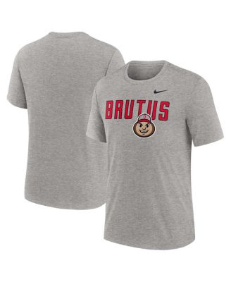 Nike - Men's Heather Gray Ohio State Buckeyes Campus Local Tri-Blend T-Shirt