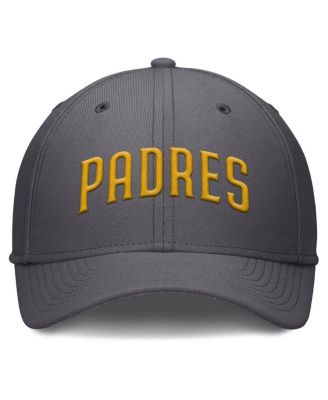 Men's Gray San Diego Padres Swoosh Performance Flex Hat
