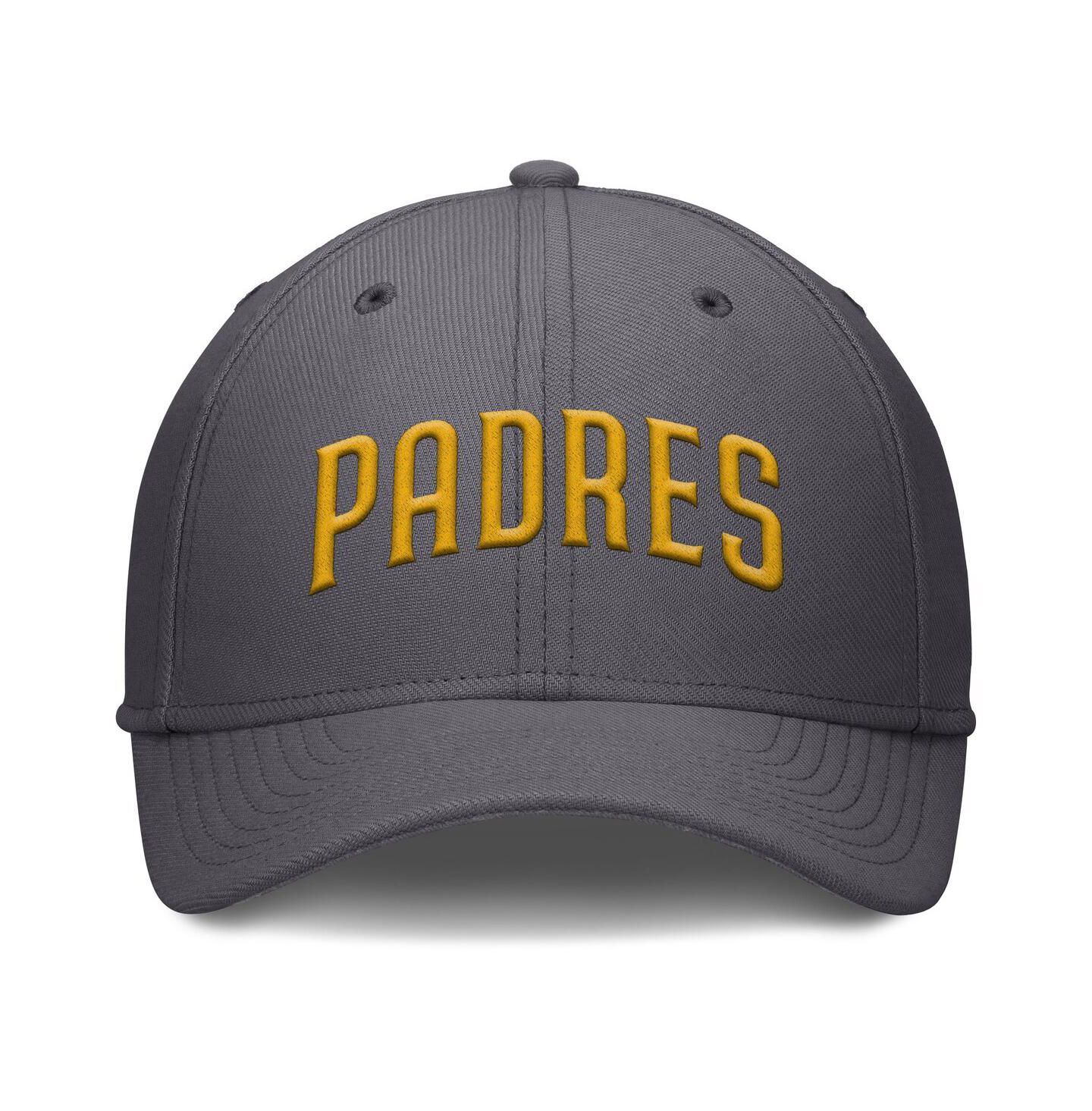 Мужская кепка Nike Gray San Diego Padres Swoosh Performance Flex Hat — фото 4