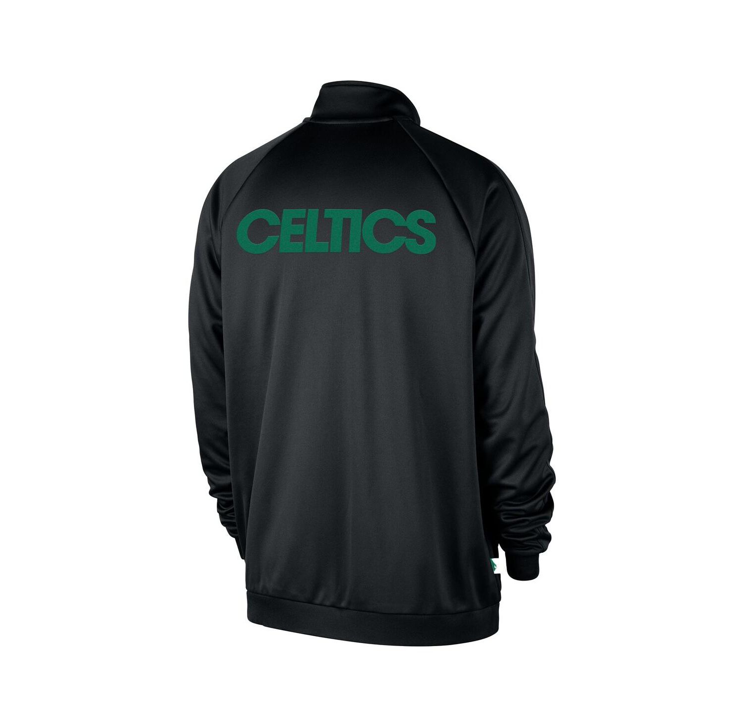 Men's Black Boston Celtics Courtside Pique Club Full-Zip Track Jacket