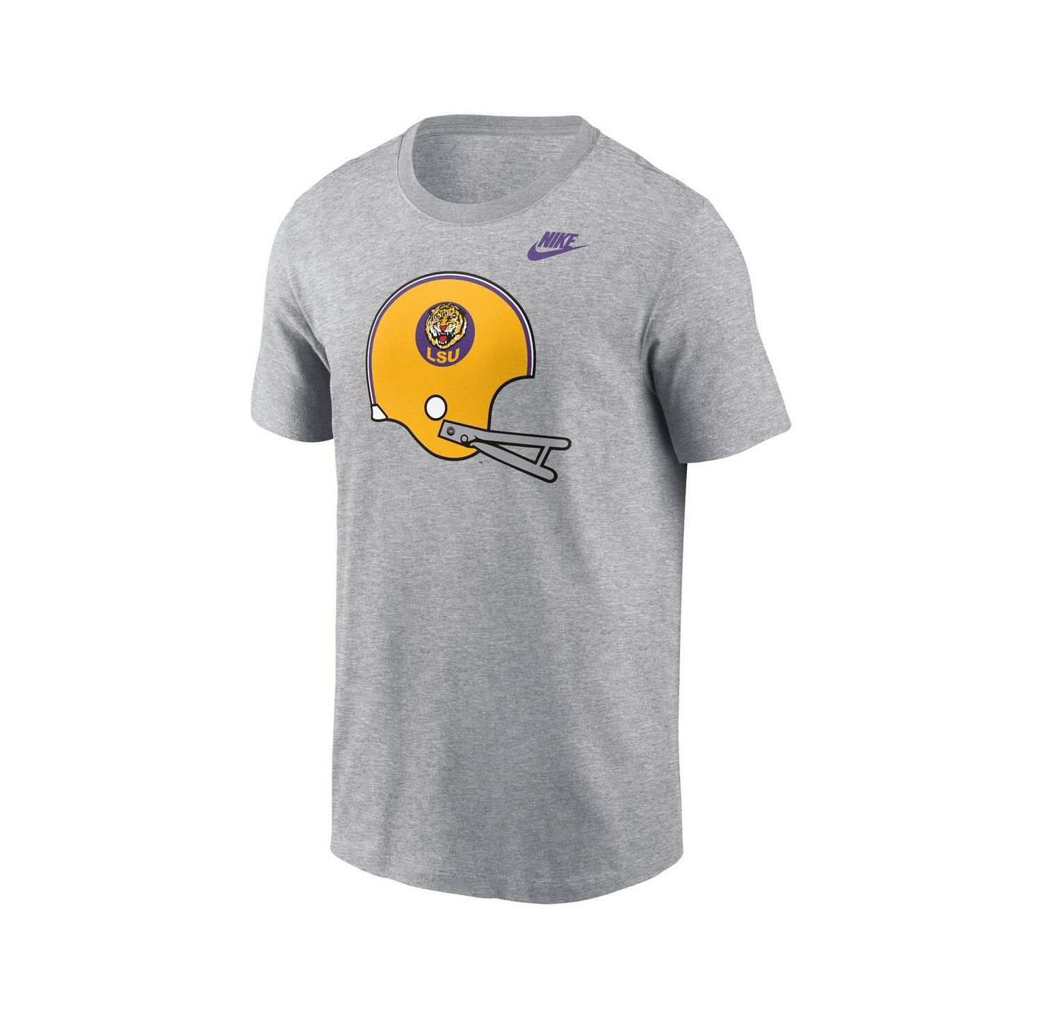 Men's Heather Gray LSU Tigers Legacy Helmet T-Shirt