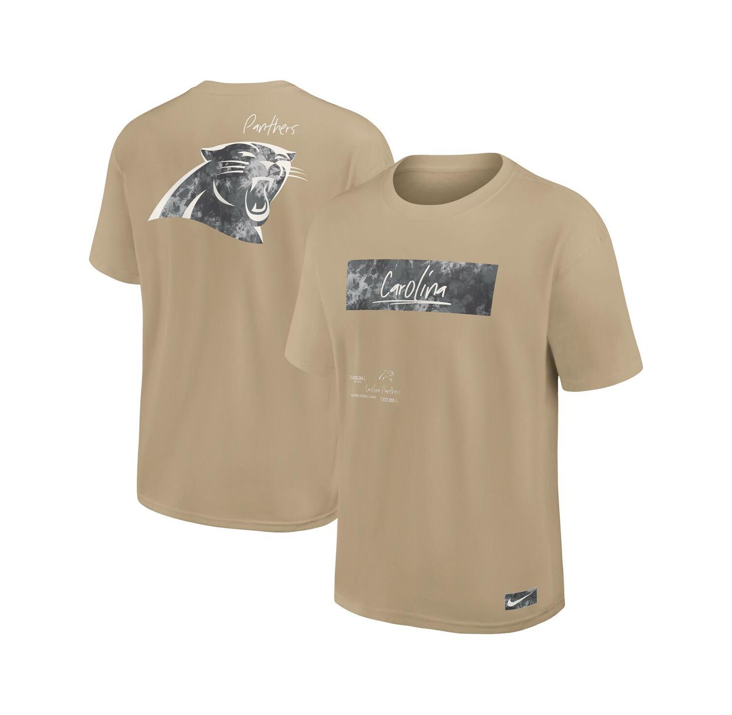 Men's Tan Carolina Panthers Statement Max90 T-Shirt