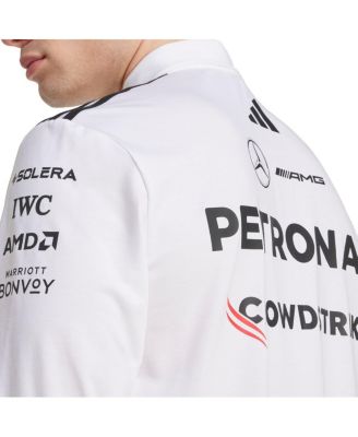 Adidas Men's White Mercedes-AMG Petronas F1 Team Team Wear Long