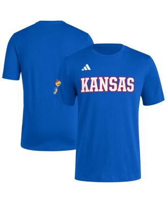 adidas - Men's Royal Kansas Jayhawks Fresh Wordmark T-Shirt