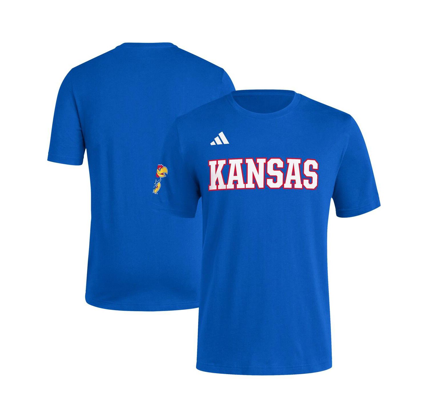 Men's Royal Kansas Jayhawks Fresh Wordmark T-Shirt