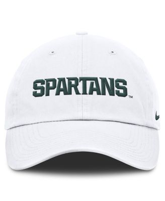 Men's White Michigan State Spartans Core Club Mascot Wordmark Adjustable Hat