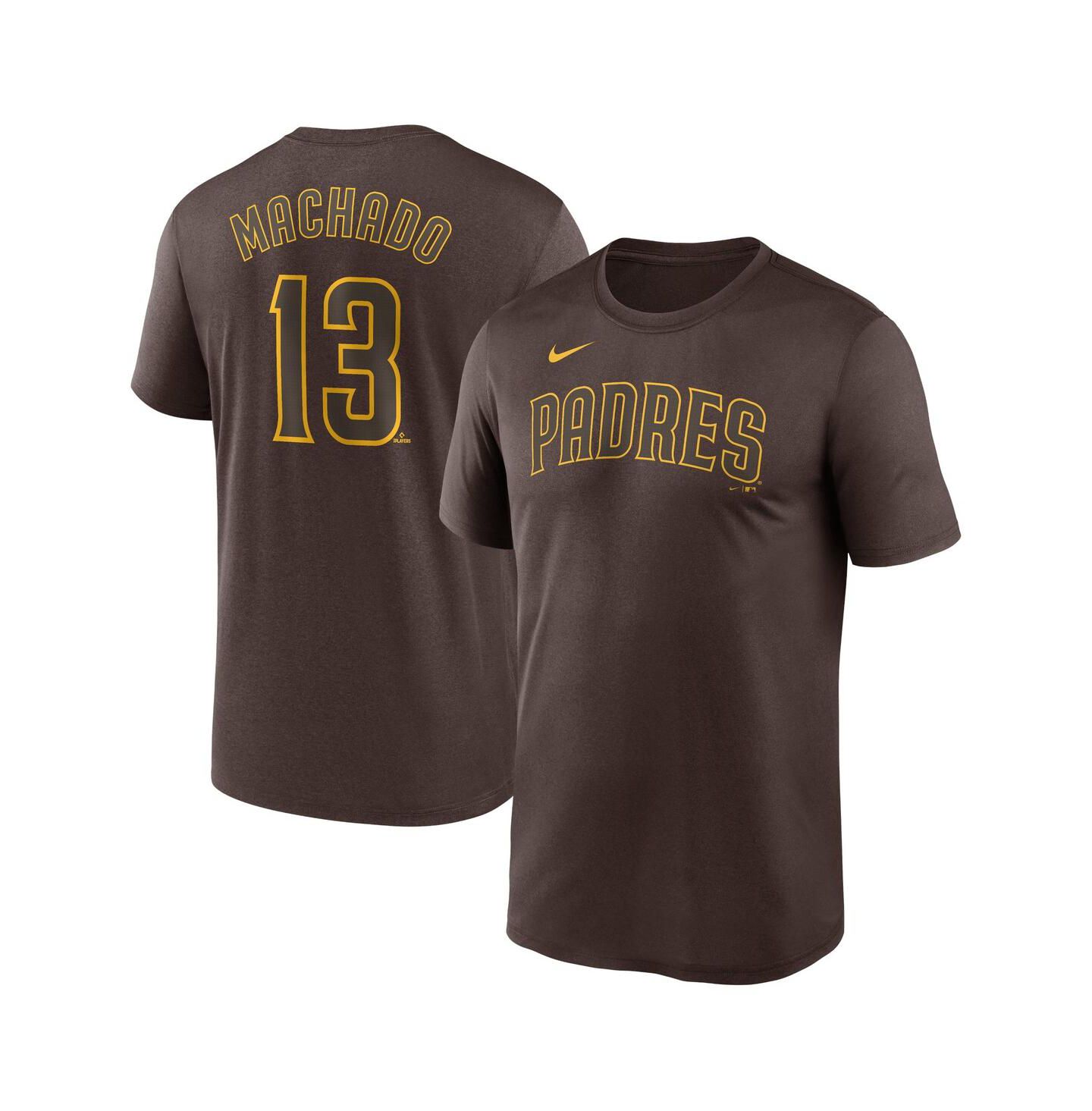 Мужская футболка Nike Manny Machado Brown San Diego Padres Legend Name and Number Home — фото 1