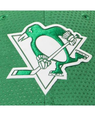 Men's Kelly Green Pittsburgh Penguins Authentic Pro St. Patrick's Day Flex Hat