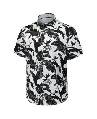 Men's Black Philadelphia Eagles Sunnyvale Blooms Camp Button-Up Shirt