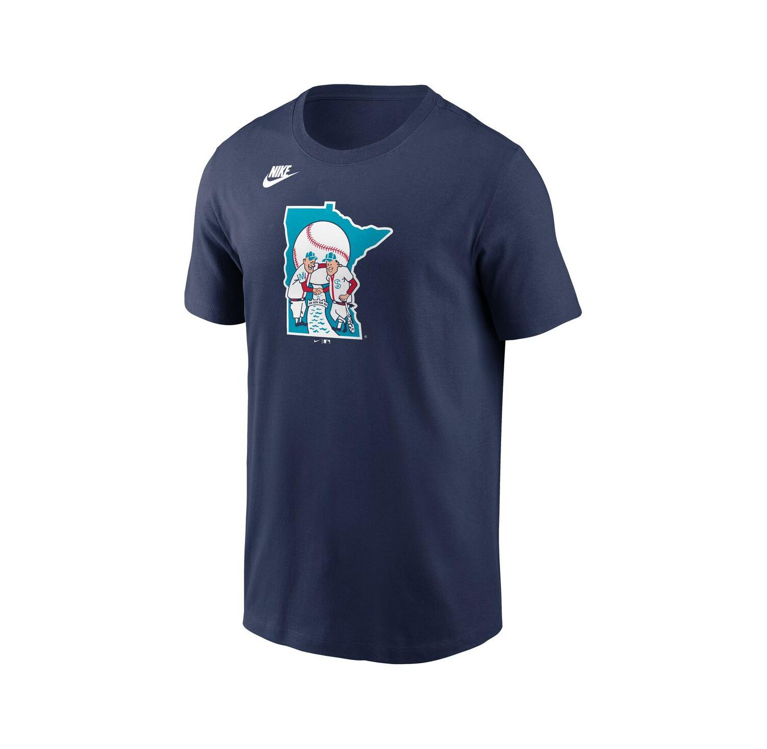 Men's Navy Minnesota Twins Cooperstown Collection Team Logo T-Shirt