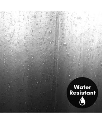 Polyester Fabric Water Resistant Shower Curtain, 71x74