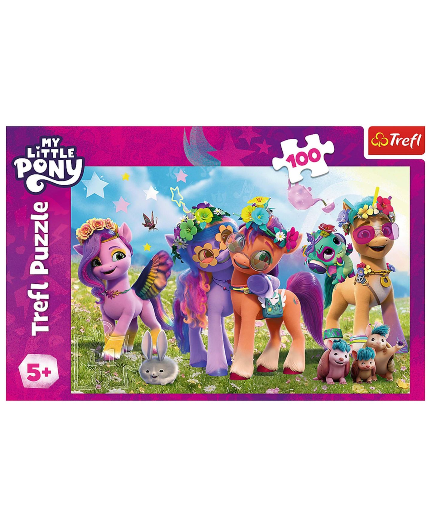 Детский пазл Trefl My Little Pony Funny Ponies Glitter 100-Piece Puzzle, Ages 5+, цвет: Разноцветный — фото 3