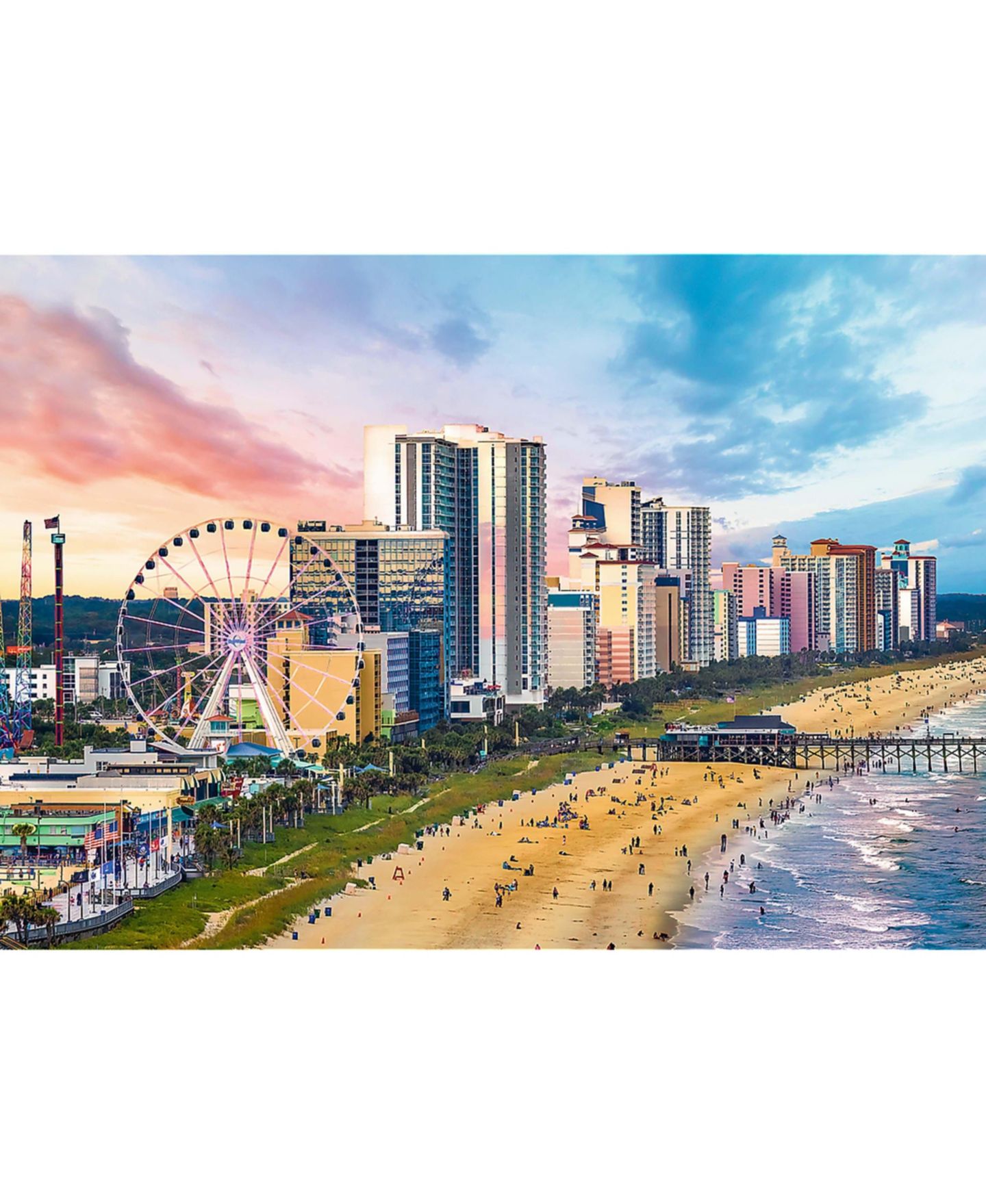 Детский пазл Trefl Red 1000 Piece Puzzle - Myrtle Beach, цвет: Разноцветный — фото 3