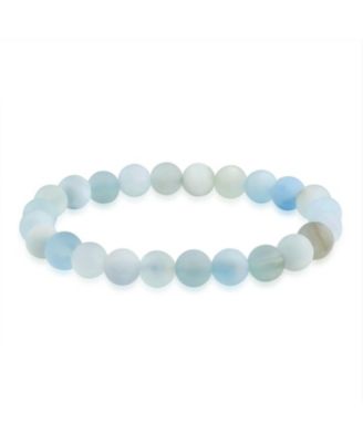 Turquoise Stretch Bracelet Semi Precious Round 8MM Bead Stackable Unisex