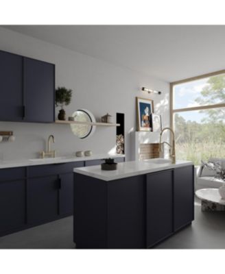 Modern Double Handle 2 Holes Deck Mount Bridge Kitchen Faucet With 360 Swivel Spout Sink Faucet In Brushed Nickel