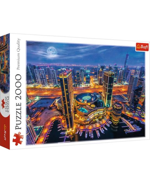 Пазл Trefl Lights of Dubai, 2000 деталей, от 10 лет, цвет: Разноцветный