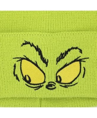 Eyes Green Knit Santa Cap