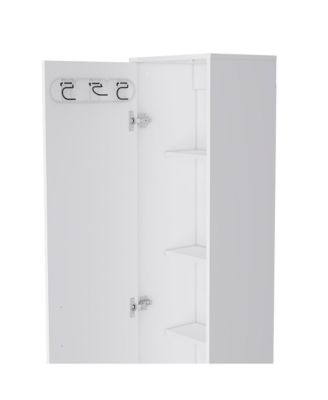 Tall Accent Cabinet with Five Shelves – Space-Saving and Versatile