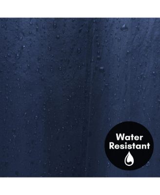 71x74 Solid Blue Shower Curtain - Water Resistant - Polyester Fabric