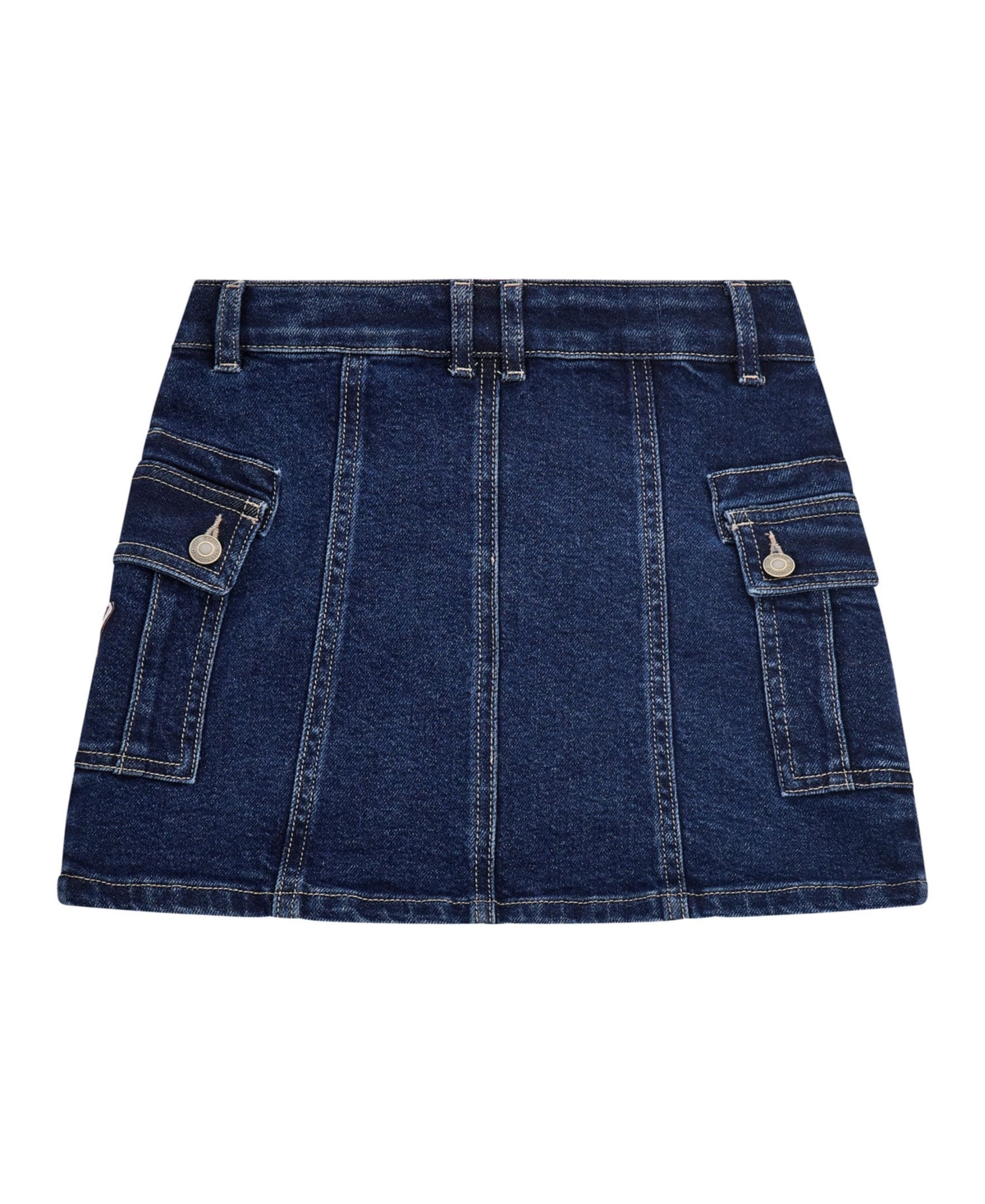 Guess Big Girls Stretch Denim Skirt In Blue Denim