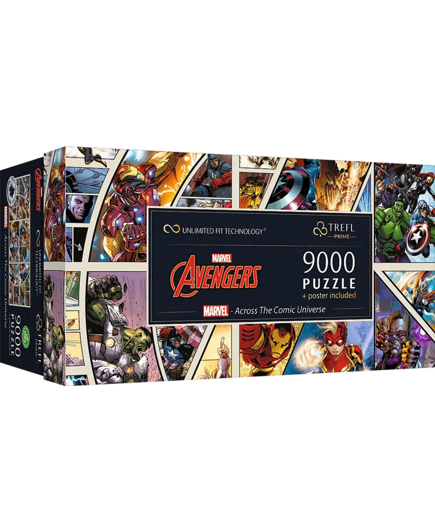 Детский пазл Trefl Marvel Prime Across the Comic Universe 9000-Piece Puzzle, от 12 лет, цвет: Разноцветный — фото 1
