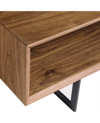 Sturdy Metal Coffee Table with Dual Shelves for Extra Storage