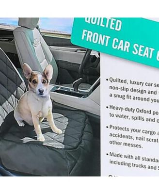 Quilted Pet Front Car Seat Cover: 40" - Grey