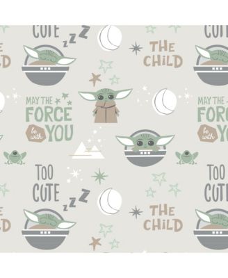Baby Star Wars Cozy Friends Yoda/Grogu Fitted Crib Sheet