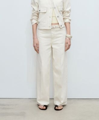 Women's Belt Wide Leg Jeans