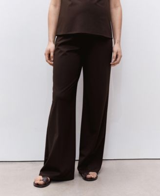 Women's Fine-Knit Wide Leg Trousers