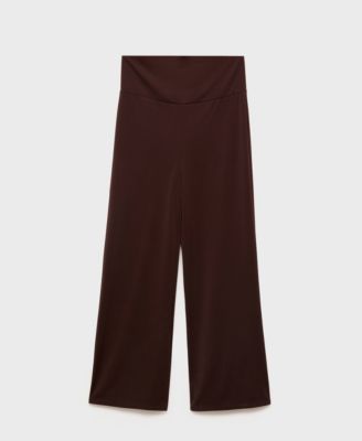 Women's Fine-Knit Wide Leg Trousers